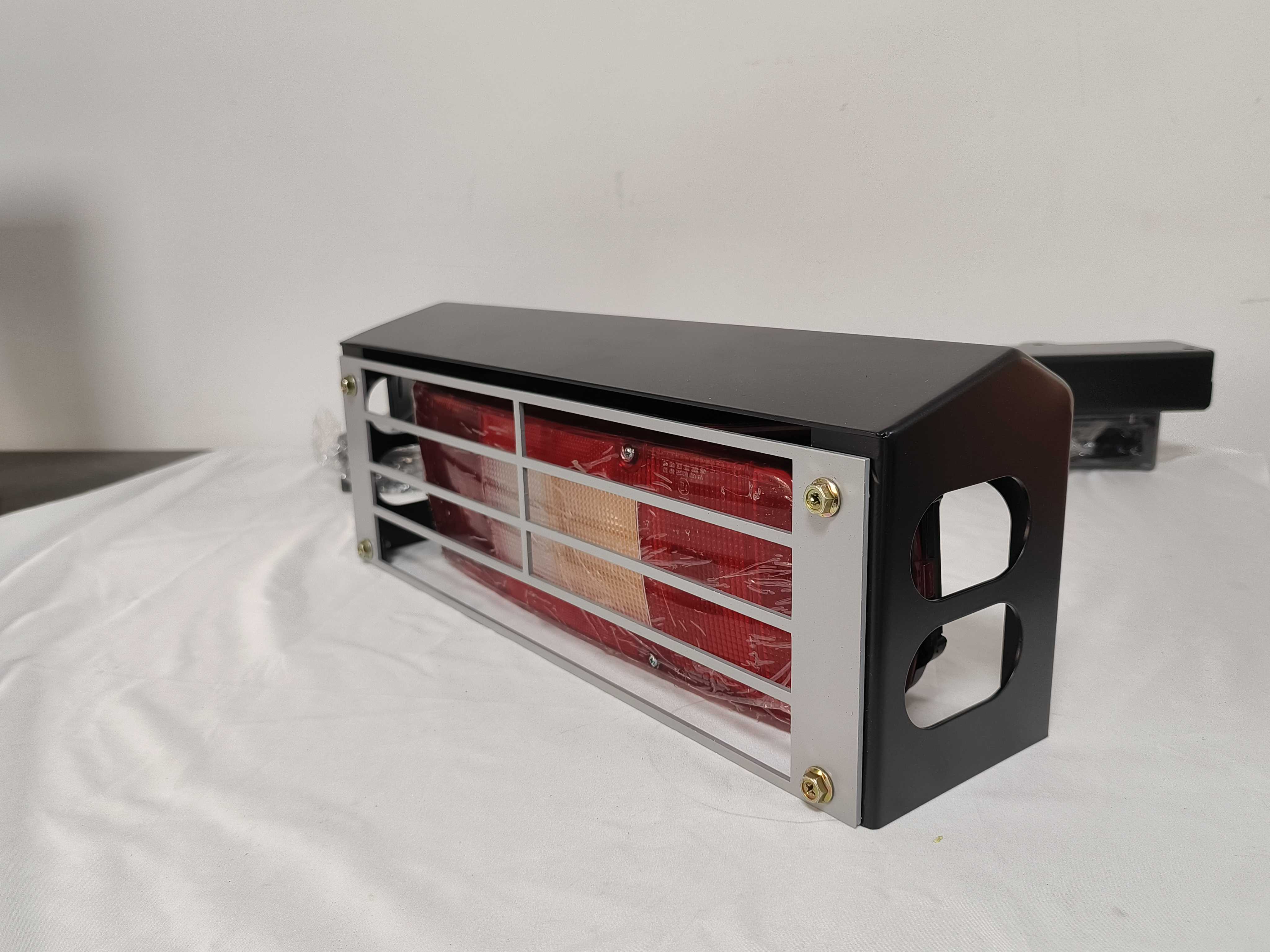 Finished sheet metal enclosure displayed after fabrication and assembly