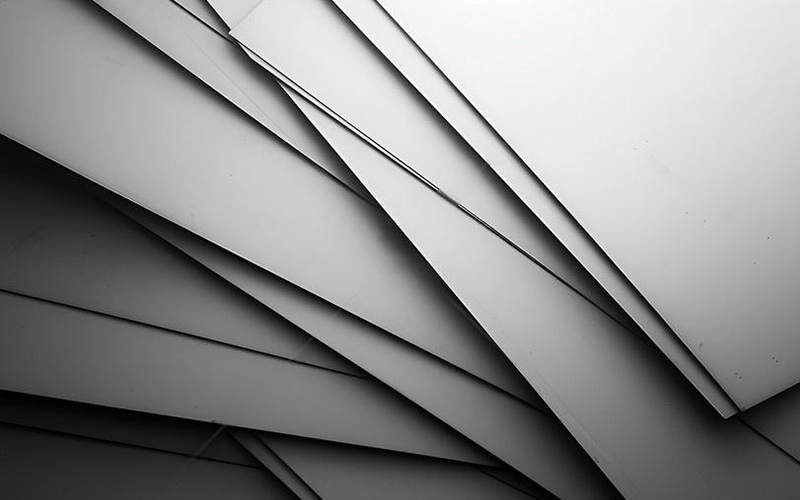 Stacked stainless steel sheets