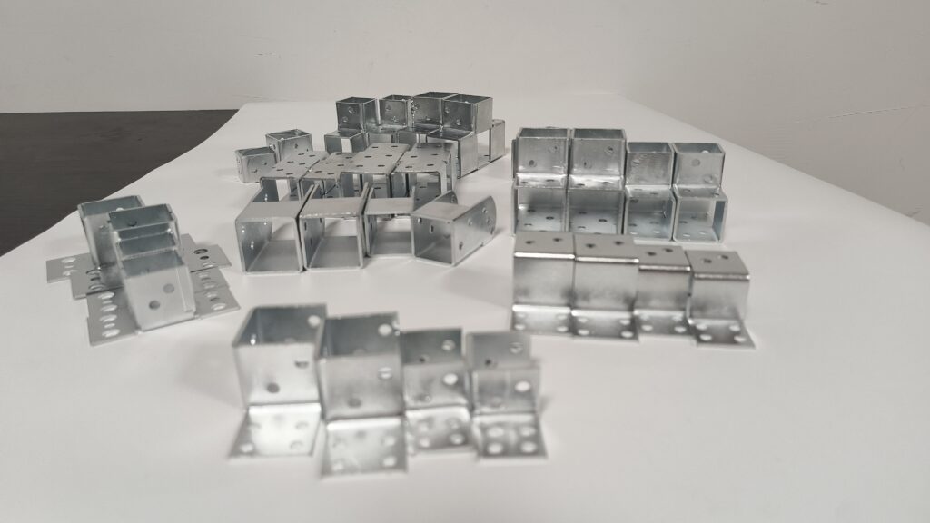 Batch of small machined metal parts
