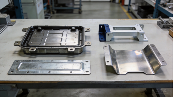 Stamped and formed metal components