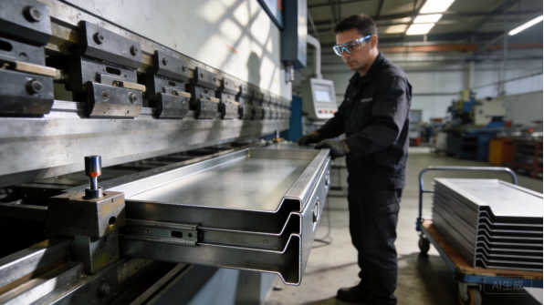 Worker with a mobile tool cabinet on the shop floor