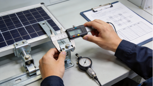 Vermessung einer Solar-Halterungswinkel