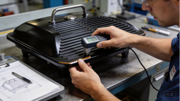Quality inspection of a grill component