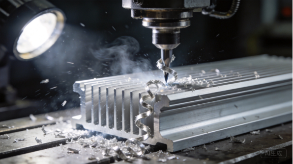 CNC machining a heat sink for LED lighting
