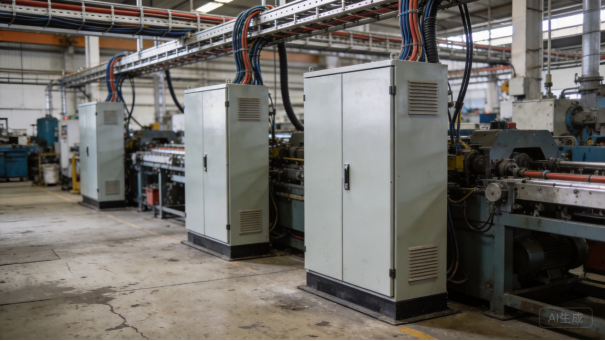 Control cabinets in a production facility