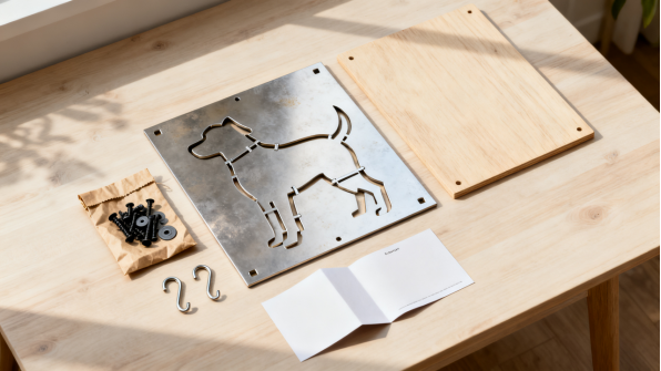 Laser cut stencil sheets for pet portrait designs