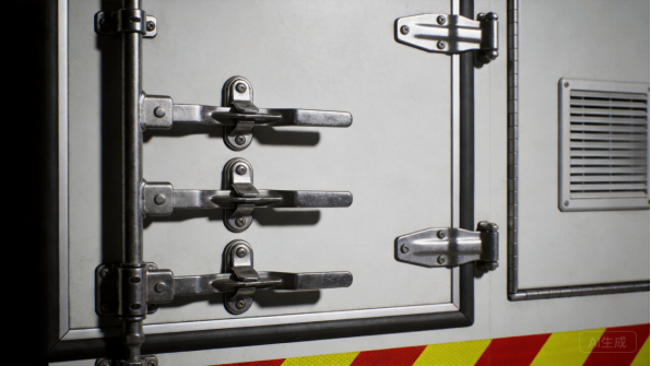 Internal busbar and switchgear inside a distribution cabinet