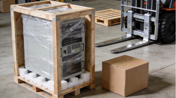 Chassis per server imballato in una cassa