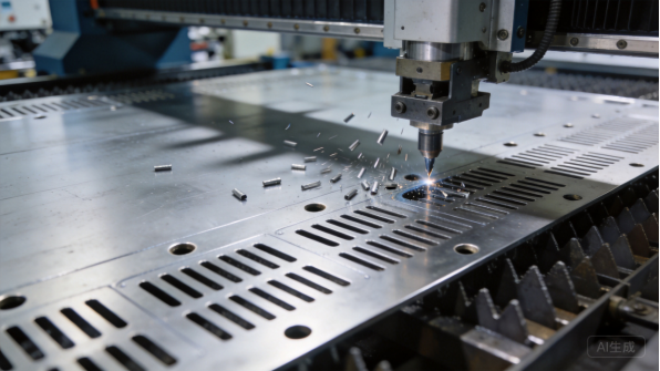 Macchina per punzonatura CNC che realizza fessure di ventilazione