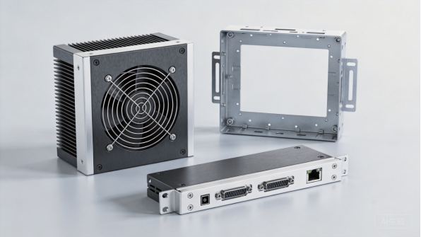 Industrial PC chassis and cooling components